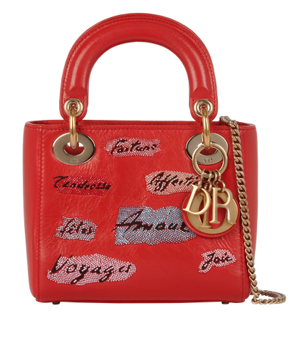 Beaded Mini Lady Dior, front view